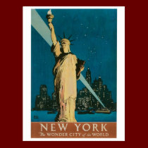 New York: The Wonder City of the World Poster postcards