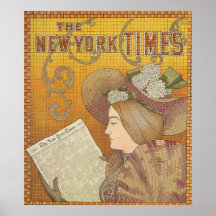 New York Times Advertisement - 1895 Print
