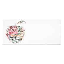 New York words cloud Personalised Announcement