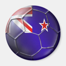 New Zealand All whites kiwi flag Ball Magnets