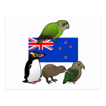 New Zealand Birdorables Post Cards