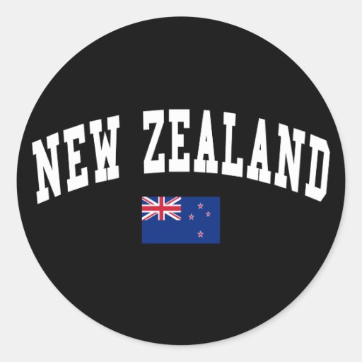 New Zealand Style Round Sticker Zazzle