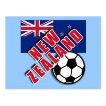 NEW ZEALAND World Soccer Fan Tshirts Post Cards