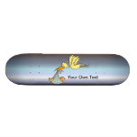 Newborn Baby Arrival - A Flying Stork Delivery Skate Board Deck