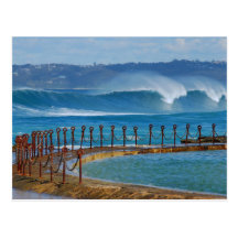 Newcastle Beach from the Canoe Pool Postcards