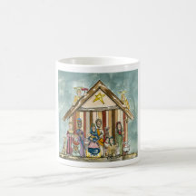 newest nativity scene,dark coffee mugs