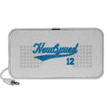 Newlywed 12 (Baseball Script Blue) Mini Speaker