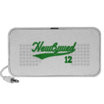 Newlywed 12 (Baseball Script Green) Mini Speaker