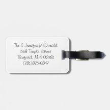 Newlywed Luggage Tag