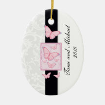 Newlyweds Photo Christmas Ornament Template