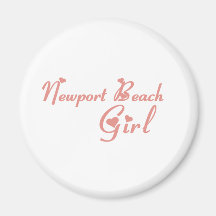 Newport Beach Girl tee shirts Magnets