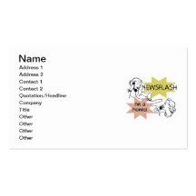 Newsflash I'm a Nonna Tshirts and Gifts Business Card Template
