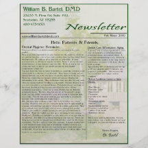 Newsletter Fall Full Color Flyer