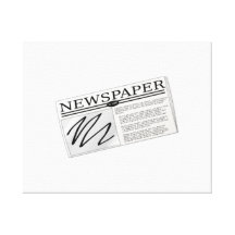 Newspaper Canvas Print