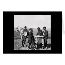 Newspaper Sales at a Union Army Camp in VA 1863 Card