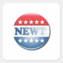 NEWT CAMPAIGN BUTTON STICKERS
