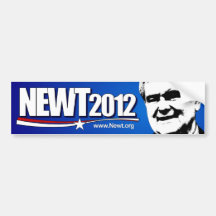Newt Gingrich 2012 Bumper Sticker