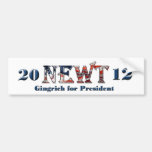 Newt Gingrich for President 2012 Bumpersticker Bumper Sticker