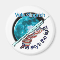 Newt Gingrich - the sky's the limit magnets
