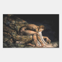 Newton William Blake Masonic Painting Stickers