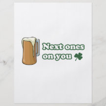 Next Ones on You St Patricks Day Flyer