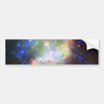 NGC 346 cluster and nebula in Tucana Bumper Sticker