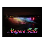 Niagara Falls Lights at Night Postcard