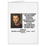 Niccolo Machiavelli New Order Of Things Quote Cards