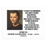 Niccolo Machiavelli New Order Of Things Quote Postcards