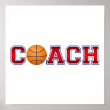 Nice Coach Basketball Insignia Print