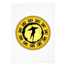 Nice Ski Seal Custom Invitation