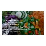 Nicely chopped mixed vegetables business cards