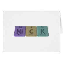Nick as Nickel Carbon Potassium Cards