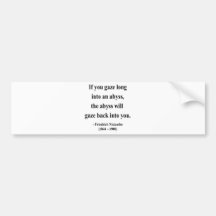 Nietzsche Quote 4a Bumper Stickers