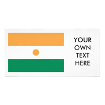 Niger Flag Personalized Photo Card