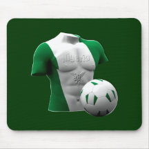 Nigeria torso flag soccer football gifts mouse pads