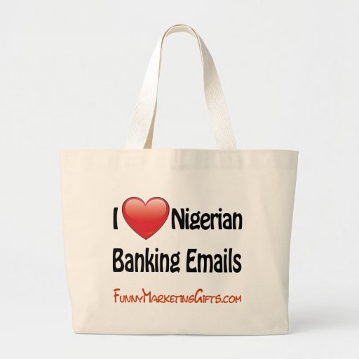 Nigerian Banking Email Humour Canvas Bag