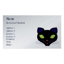 Night Cat Business Card Templates