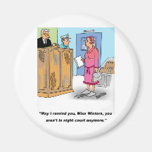NIGHT COURT CARTOON REFRIGERATOR MAGNET