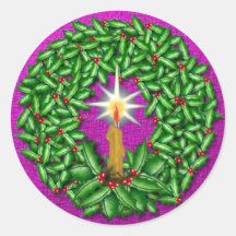 Night of Light Christmas Sticker