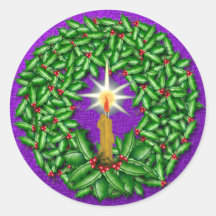 Night of Light Christmas Sticker