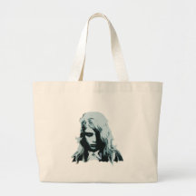 Night of the living zombie girl canvas bag
