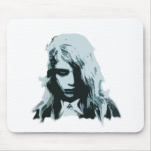 Night of the living zombie girl mousepad
