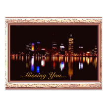 Night Reflects Postcard