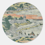 Night storm at Awazu by Katsushika, Hokusai Ukiyo Stickers