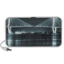 Night Time Bridge Laptop Speaker
