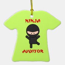 Ninja Auditor Christmas Ornaments