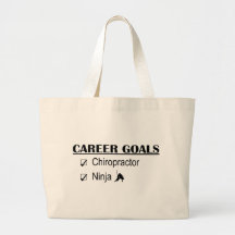 Ninja Career Goals - Chiropractor Canvas Bags