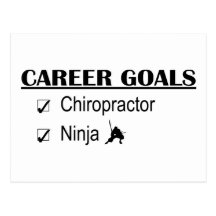 Ninja Career Goals - Chiropractor Post Card