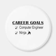 Ninja Career Goals - Computer Engineer Fridge Magnet